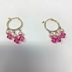 Women’s Pink Beaded Earrings